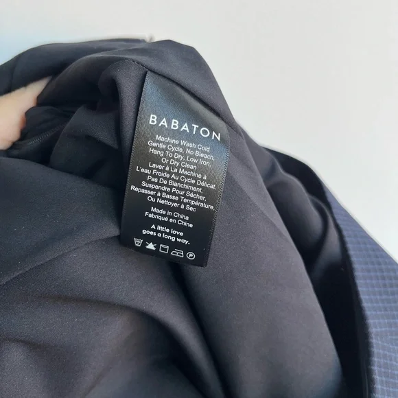 Aritzia Babaton - Skirt (Navy Plaid) - Picture 4 of 5